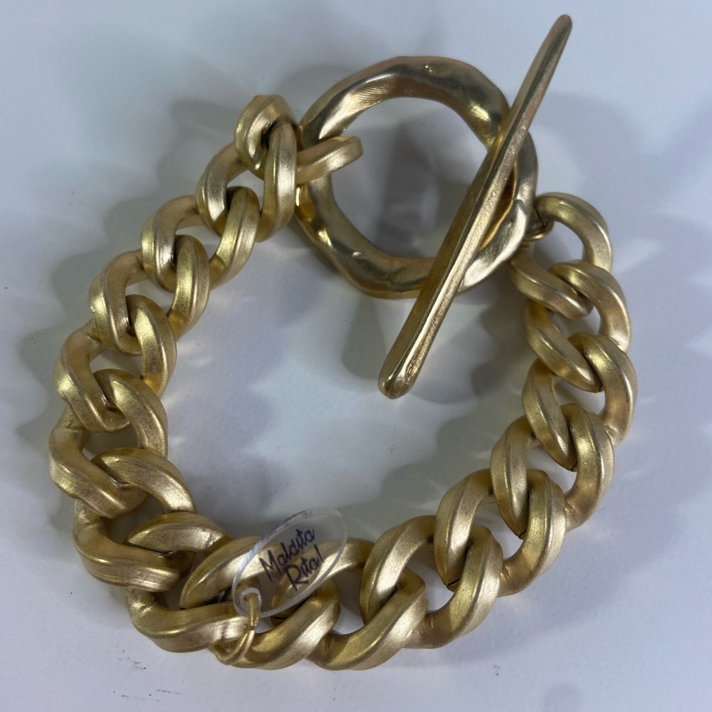 Maldita Rita Gold color chain bracelet